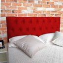 Ver imagem 2 de Cabeceira Queen Luna Suede Liso Vermelho 160 x 60 Rbl