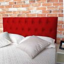 Ver imagem 3 de Cabeceira Queen Luna Suede Liso Vermelho 160 x 60 Rbl