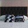Cabeceira Cama Box Casal Luna Suede Preto 140 x 60 RBL - 6
