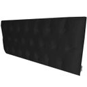 Ver imagem 4 de Cabeceira Cama Box Casal Luna Suede Preto 140 x 60 RBL