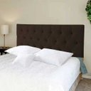 Ver imagem 5 de Cabeceira Casal Luna Suede Liso Marrom 140 x 80 RBL