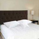 Ver imagem 4 de Cabeceira Casal Luna Suede Liso Marrom 140 x 80 RBL