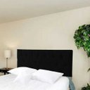Ver imagem 1 de Cabeceira Queen Luna Suede Liso Preto 160 x 80 RBL
