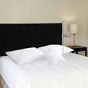 Ver imagem 6 de Cabeceira king Luna Suede Liso Preto 195 x 80 RBL