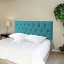 Ver imagem 5 de Cabeceira King Luna Suede Liso Azul Turquesa 195 x 80 RBL