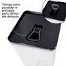 Potes Organizador Alimentos Hermético Preto com 03 Peças - 7