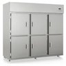 Geladeira/Refrigerador Comercial Aço Revestido com Película Tipo Inox 6 Portas Cegas GRCS-6P  - 1
