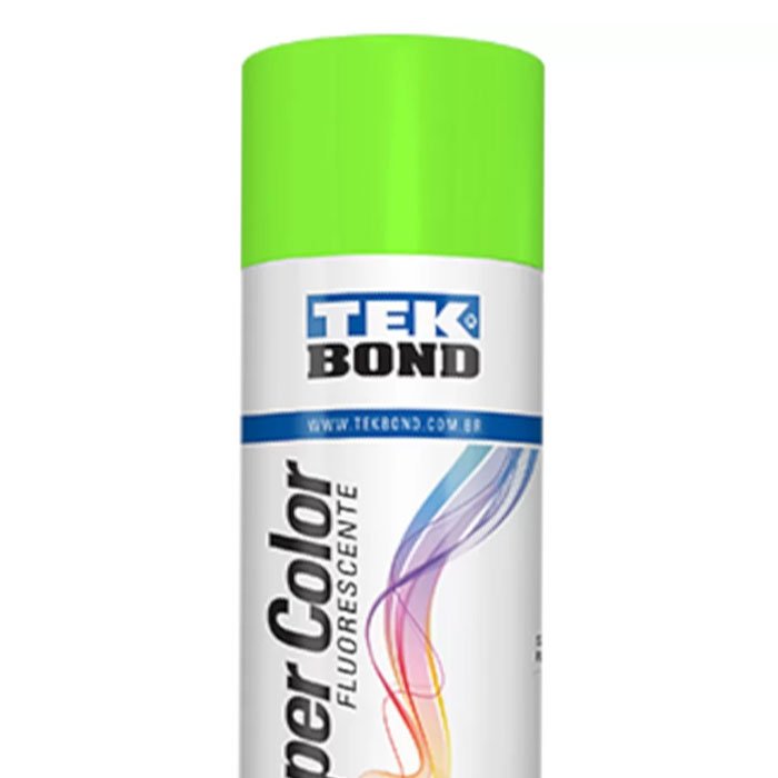 Tinta Spray Fluorescente Verde 350ml /250g - Tekbond - 2