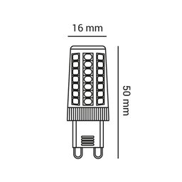 Lâmpada Led G9 3.5w 4000k Luz Neutra 127v 350lm Decoração - 2