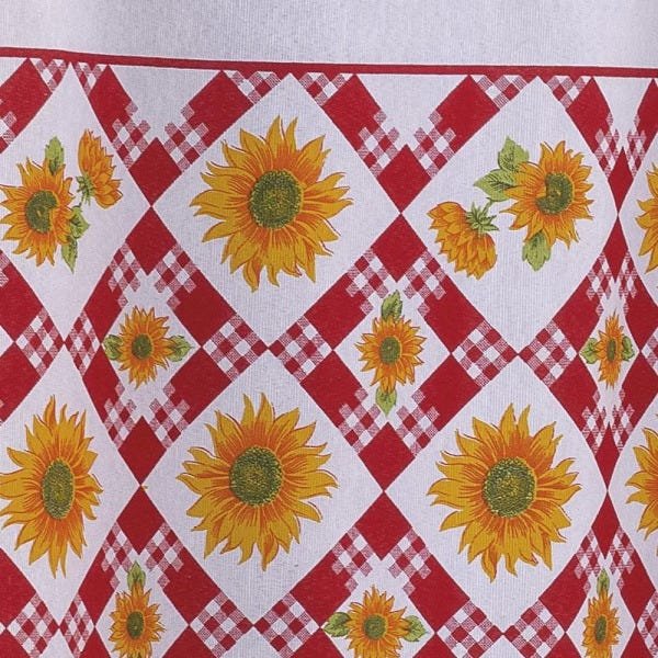 Cortina para Cozinha Cook 2,40m x 1,40m Gorgurinho Estampdo - Girassol - 2