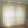 Cortina Voil Priori Sala Quarto 4,00x2,80 Ilhós Cromado - Palha - 1