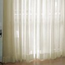 Ver imagem 2 de Cortina Voil Priori Sala Quarto 4,00x2,80 Ilhós Cromado - Palha