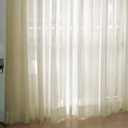 Cortina Voil Priori Sala Quarto 6,00x2,60 Ilhós Cromado - Palha - 2