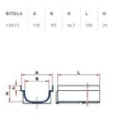 Ver imagem 2 de calha de piso reforçada cinza 13x50x7,5cm dn130 tigre
