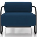 Ver imagem 3 de Kit 02 Poltronas Decorativa Pés Industrial Moscou K01 Veludo Azul Marinho - Lyam Decor