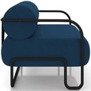 Ver imagem 6 de Kit 02 Poltronas Decorativa Pés Industrial Moscou K01 Veludo Azul Marinho - Lyam Decor