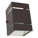 Ver imagem 1 de Kit 3x Arandela 2 Focos Frisos Fachos Marrom + LED 5W 3000K Luminária Externa Parede Muro St327