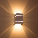 Ver imagem 2 de Kit 3x Arandela 2 Focos Frisos Fachos Marrom + LED 5W 3000K Luminária Externa Parede Muro St327