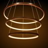 Lustre Pendente Moderno Anéis LED 89W 3 Arco Cobre St517 - 4