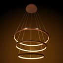 Ver imagem 2 de Lustre Pendente Moderno Anéis LED 89W 3 Arco Cobre St517