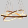 Lustre Pendente Moderno Anéis LED 89W 3 Arco Cobre St517 - 6