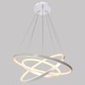 Lustre Pendente Moderno Anéis Led 89w 3 Arcos Branco St517 - 7