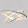 Lustre Pendente Moderno Anéis Led 89w 3 Arcos Branco St517 - 5