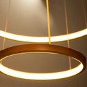 Ver imagem 6 de Lustre Pendente Moderno Anéis Led 40w 2 Arcos Cobre St549