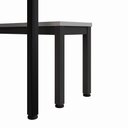 Ver imagem 5 de Mesa Cozinha e Refeitório 180cm x 90cm Pés Metal com 2 Bancos F5 Office Cor:Cinza Sagrado com