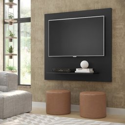 Painel Sala Plus Retratil para Tv até 32 Polegadas Cor Preto - Comprar Móveis em Casa - 1
