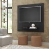 Painel Sala Plus Retratil para Tv até 32 Polegadas Cor Preto - Comprar Móveis em Casa - 1