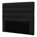 Ver imagem 3 de Cabeceira King 1,95m Las Palmas Suede Preto - Pallazio