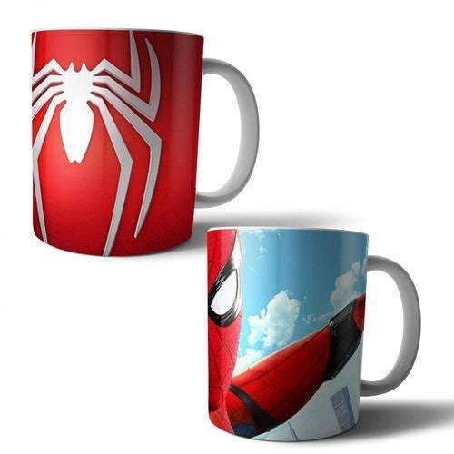 Jogo com 2 Canecas Porcelana Spider-man Homem Aranha de volta ao lar 350ml (BD01) - 1