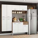 Ver imagem 1 de Cozinha Emilly Paneleiro Armario Balcão Branco Madesa