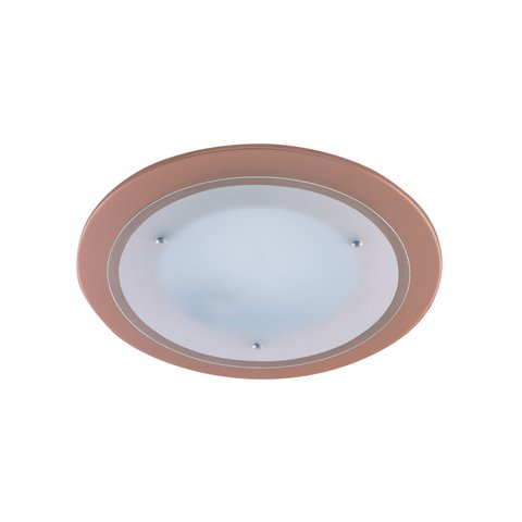 Luminária Plafon Milano Redondo Med 40cm 3lamp E27 Rosê - 1102 Med Rse