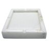Cinzeiro Mármore Branco Espírito Santo - Polido 12x12x3 cm - 1