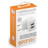 Carregador Geonav Universal USB Dupla Saida 3.4A - Ch34Ac - Bivolt - Bivolt - 2