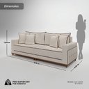 Ver imagem 3 de Sofá para Sala de Estar Living 04 Lugares 216cm Montes Claros