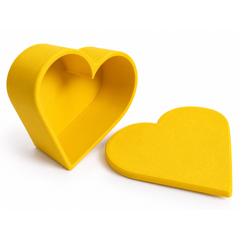 Caixa Coração Multiuso:Amarelo