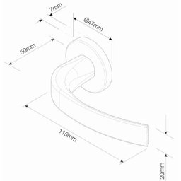 Fechadura Zamac 40mm Interna Copa Ros 962/80I Cra Pado - 2