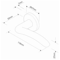 Fechadura Zamac 40mm Banheiro Classic 691/80B Cra Pado - 2