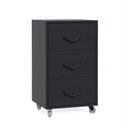 Ver imagem 2 de Gaveteiro Steel Preto para Escritório e Home Office com Design Moderno e Espaço para Organização