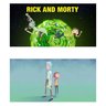 Kit Banheiro Saboneteira + Porta Escovas Porcelana Rick and Morty 400ml (BD01) - 2