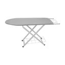 Ver imagem 5 de Tábua / Mesa de Passar Dobrável de Aço com Descanso para Ferro, Pés Antiderrapantes, Regulagem de Al