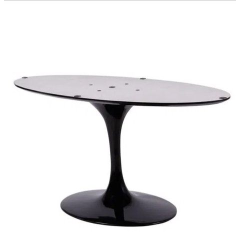Base de Mesa de Jantar Saarinen Oval para Tampo de 198x122cm até 244x137 - Preto