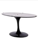 Ver imagem 1 de Base de Mesa de Jantar Saarinen Oval para Tampo de 198x122cm até 244x137 - Preto