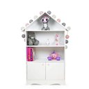 Ver imagem 2 de Casinha Organizadora Infantil Ariele 100% Mdf (brinquedoteca Menina Livros Brinquedos) Woodcore