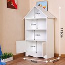 Ver imagem 4 de Casinha Organizadora Infantil Ariele 100% Mdf (brinquedoteca Menina Livros Brinquedos) Woodcore
