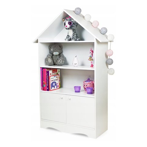 Casinha Organizadora Infantil Ariele 100% Mdf (brinquedoteca Menina Livros Brinquedos) Woodcore