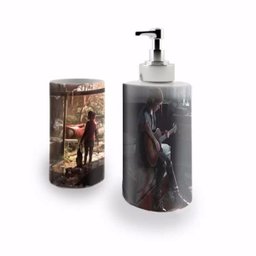 Kit Banheiro Saboneteira + Porta Escovas Porcelana The Last of Us 400ml (BD01) - 1